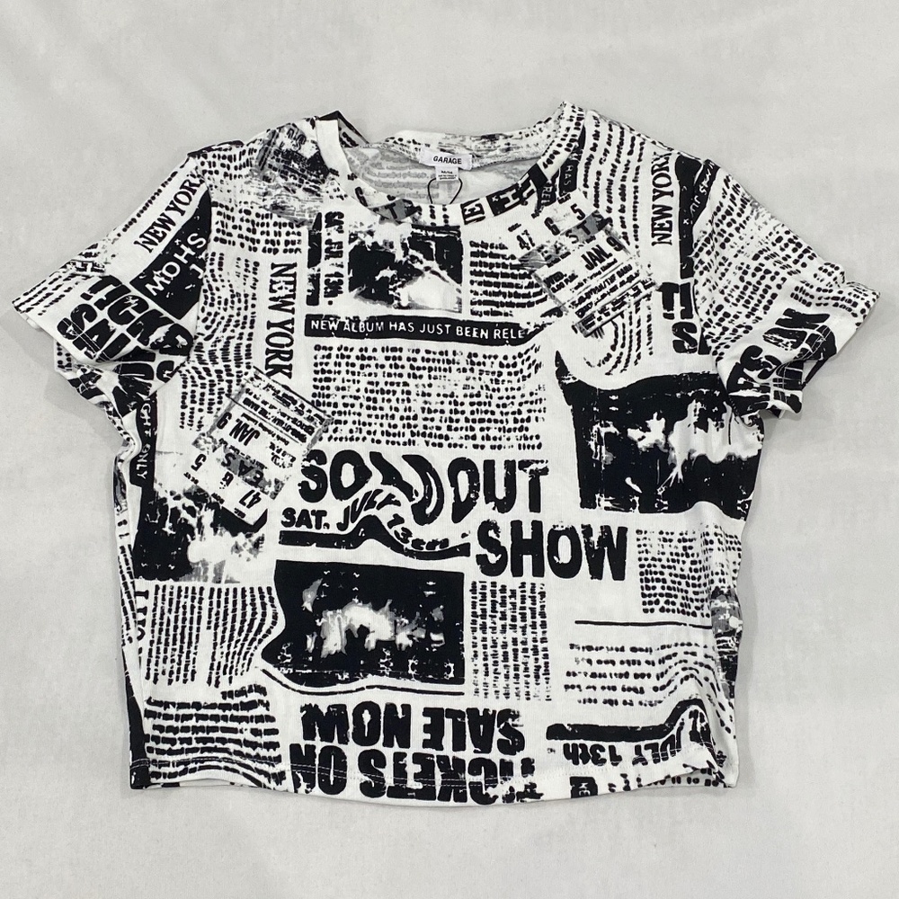 Garage Newspaper Graphic Tee